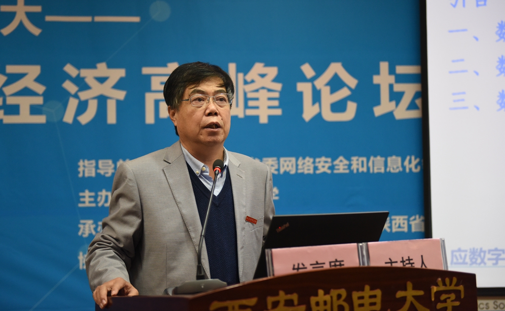 37000v威尼斯经管学院院长张鸿做题为“数字经济与县域农村电商发展”的主题报告